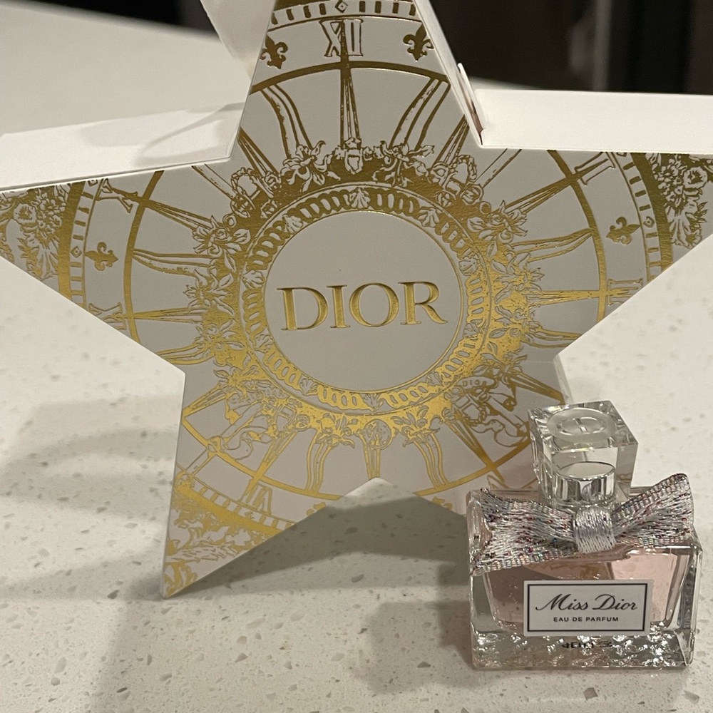 Miss Dior eau de perfume is boxed in a star package.